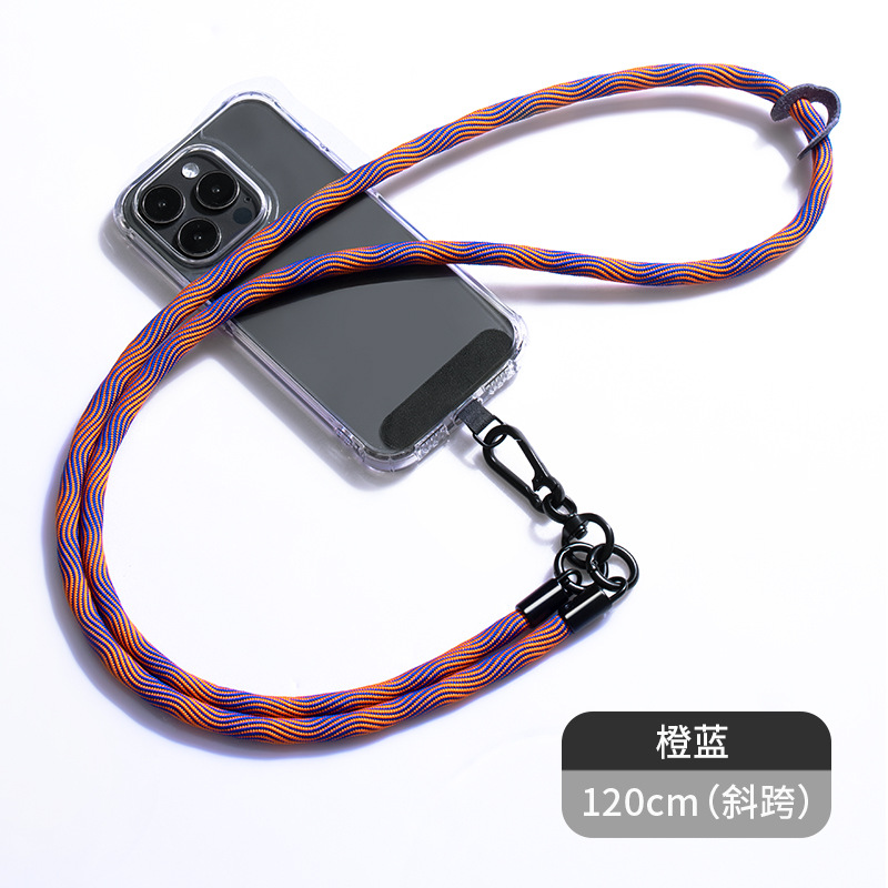 Cordón de teléfono móvil al por mayor crossbody ajustable avanzado Halter muñeca tejida Sling back clip caja del teléfono móvil correa de cordón