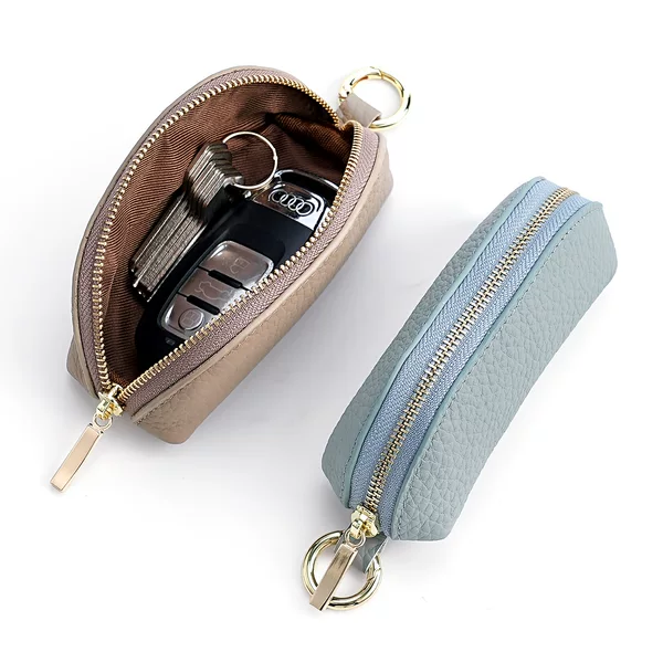 Genuine Leather Mini Zipper Coin Purse for Women Amazon Temu Cross-Border New Model Women's Car Key Storage Bag