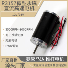 R3157微型永磁直流电机 钢管马达 推杆电机 智能家居电动玩具马达