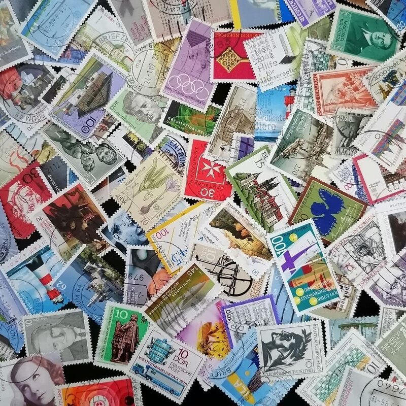 Foreign Letter Selling Stamps 100 Pieces Housewarming Classmates Christmas