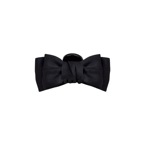 Black bow princess head clip small size women's side front forehead hair clip hair accessory