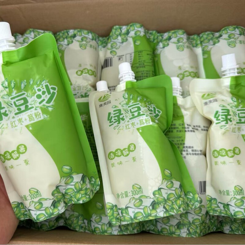 Kangmeiyuan 袋入り緑豆スムージー 300 ミリリットル * 30 カップ/箱涼しくて暑い夏を和らげるポータブル緑豆スムージー工場卸売|undefined
