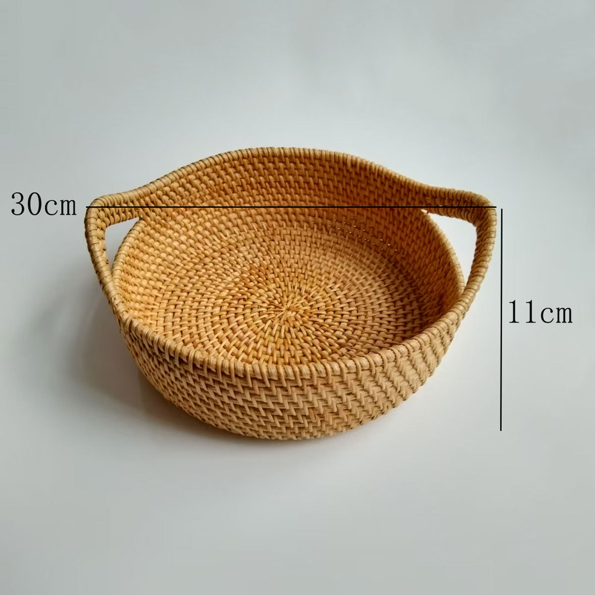 Caja de almacenamiento de mesa de té de caña de caña