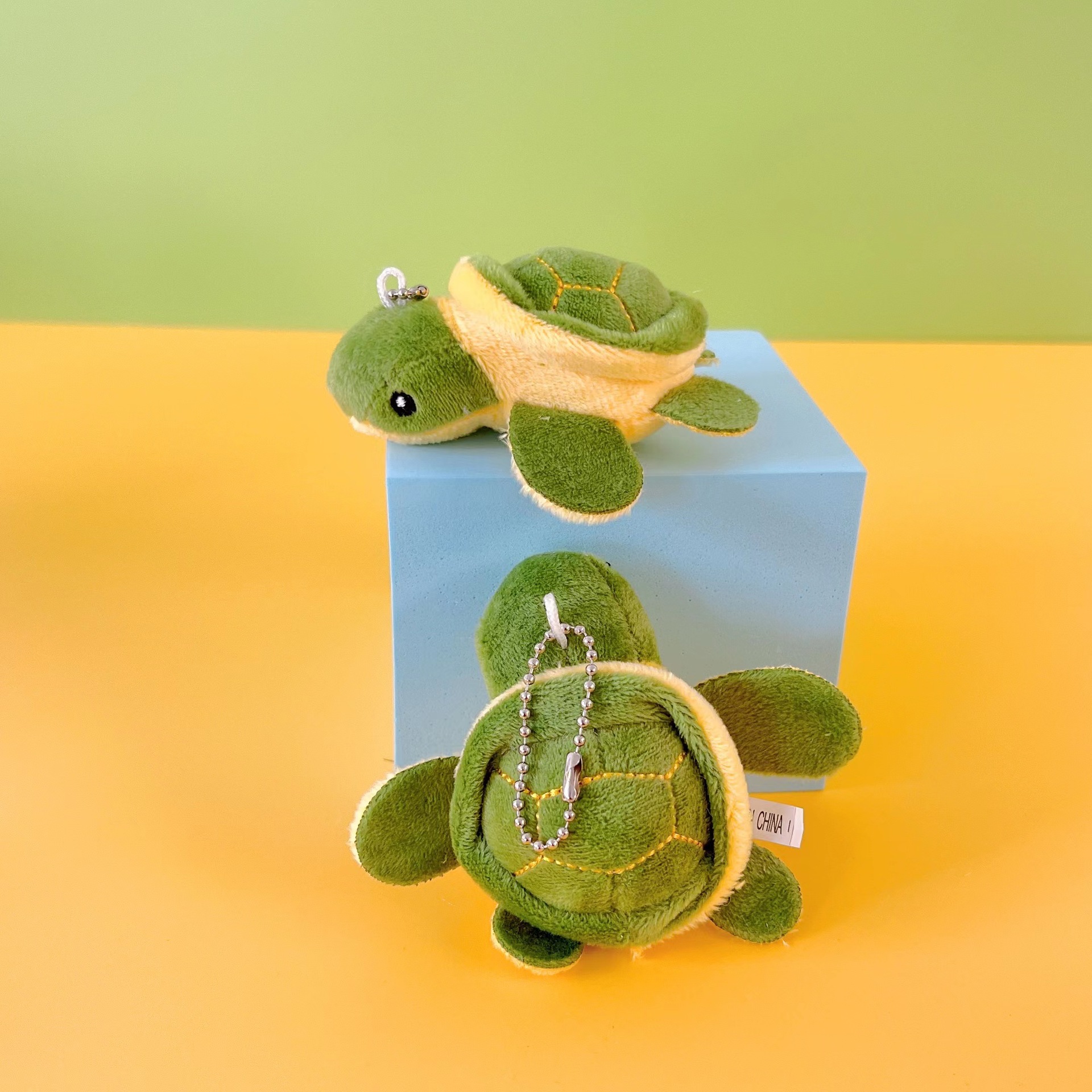 可爱迷你卡通小乌龟毛绒玩具小挂件海龟钥匙链包包饰品书包挂饰