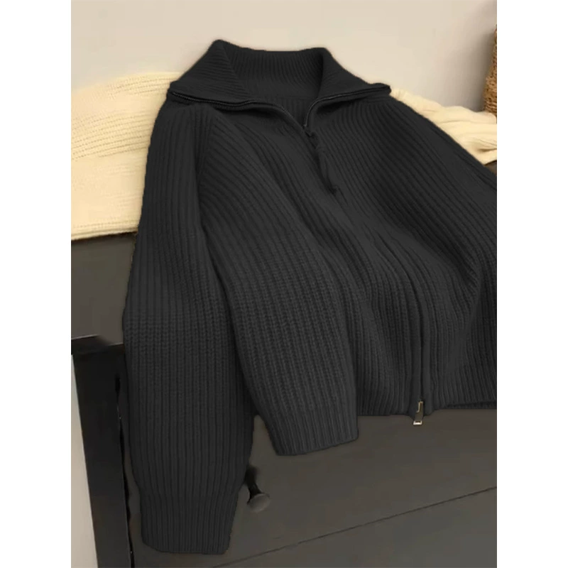 Кофточка oversize с молнией, женская кардиган демисезон, бархатистая фактура, размеры S–L