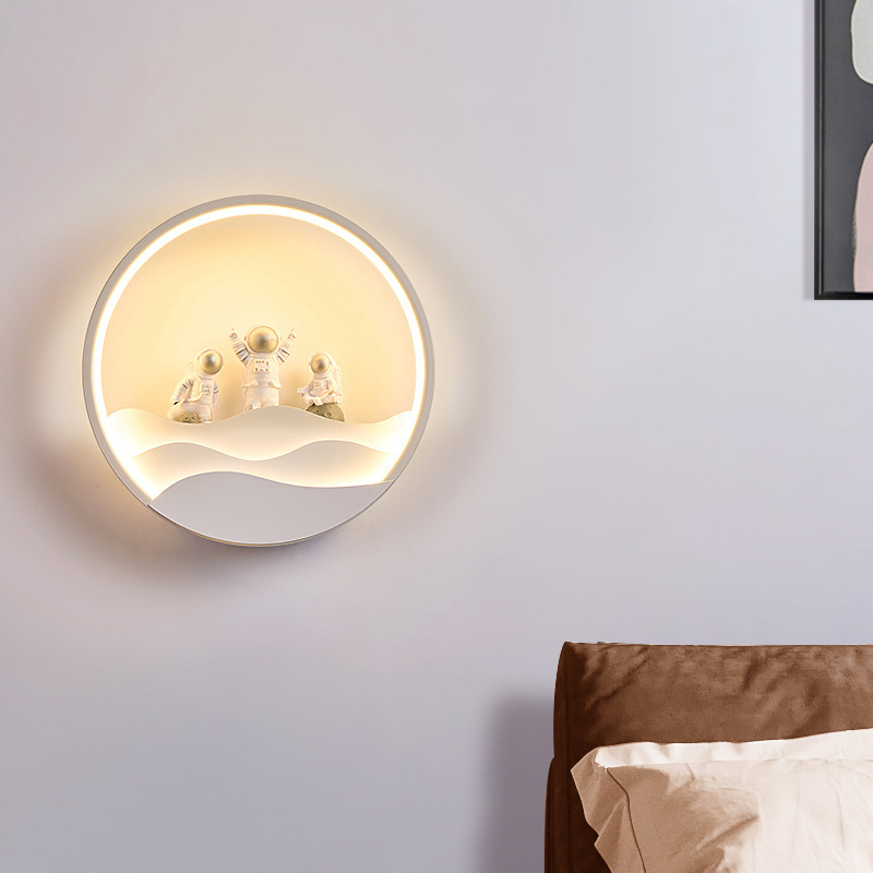 New Creative Wall Lamp Bedside Bedroom Lamp Simple Modern Led Background Wall Lamp Children's Room Corridor Lamp