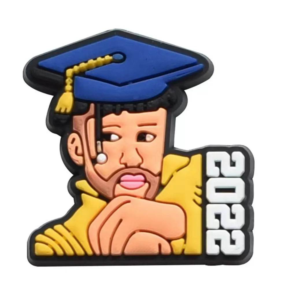 Comercio electrónico transfronterizo al por mayor zapatos de goma suave zapatos de flores accesorios PVC de dibujos animados veneno mortal experto agujero Zapatos de flores hebilla