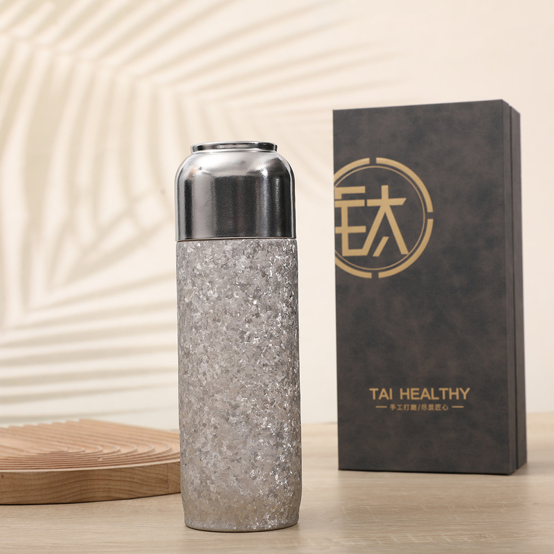 新款磁吸盖纯钛杯高颜值高端茶水分离焖茶杯大容量办公便携保温杯|undefined