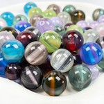 8/10/12/16mm珠子梦幻果冻色虎眼珠串珠DIY手串散珠饰品配件批发