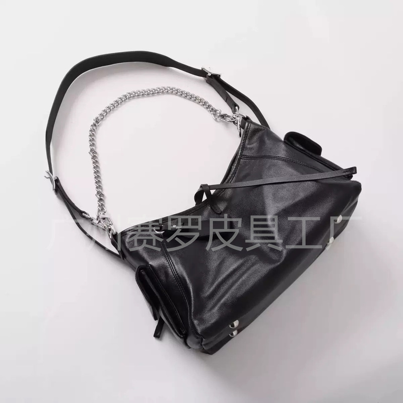 渠道货carryall黑武士小号中号跳码芯片菱形单肩包真皮女包顶级版|undefined