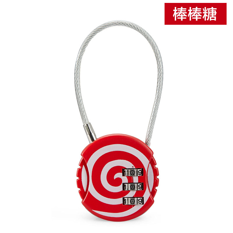 クリエイティブヘルメットパスワードロックパスワードロック荷物バッグロックジムキャビネットミニパスワードワイヤーロック|undefined