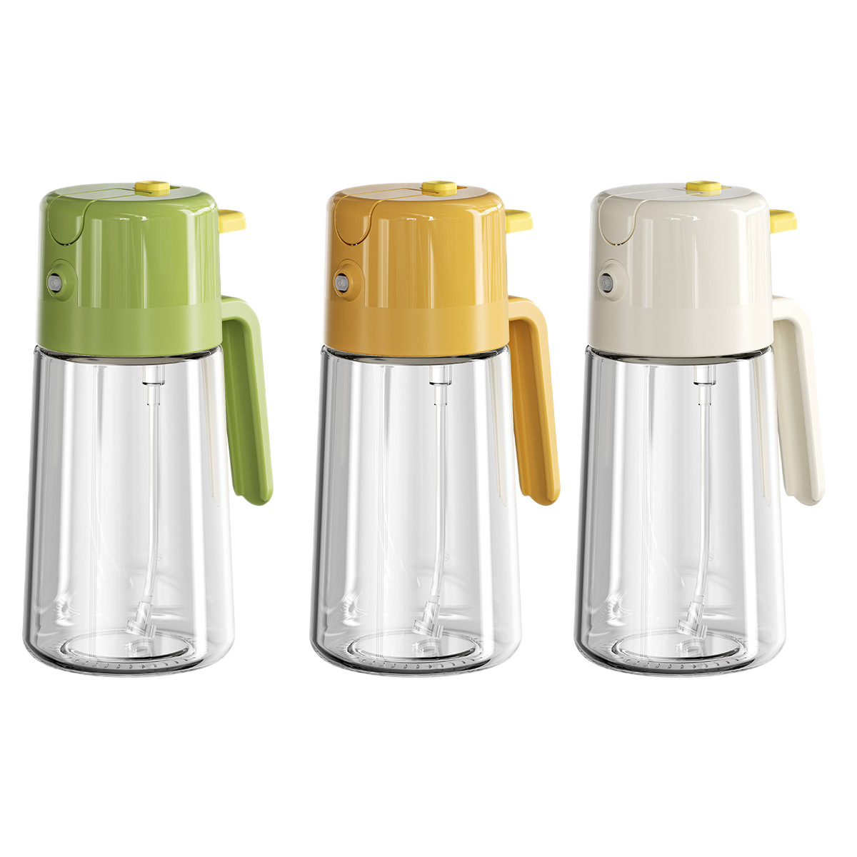 Botella de pulverización de aceite de dos propósitos, botella de pulverización de vidrio de cocina, botella de condimentos doméstica, botella a prueba de fugas de aceite de gran capacidad