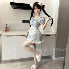 沫沫月可爱少女软妹女佣日系女仆装性感制服套装雪纺洛丽塔