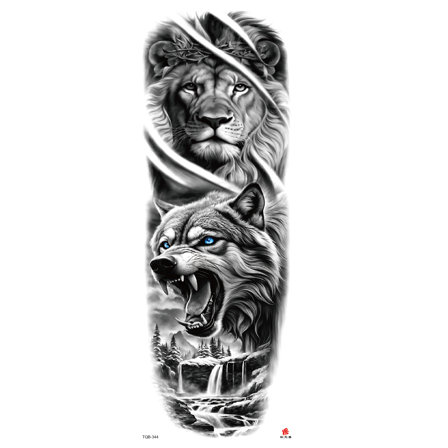 Pegatinas de tatuaje de brazo largo de flor brazo completo tatuaje impermeable tatuaje temporal en stock al por mayor pegatinas de tatuaje de brazo completo