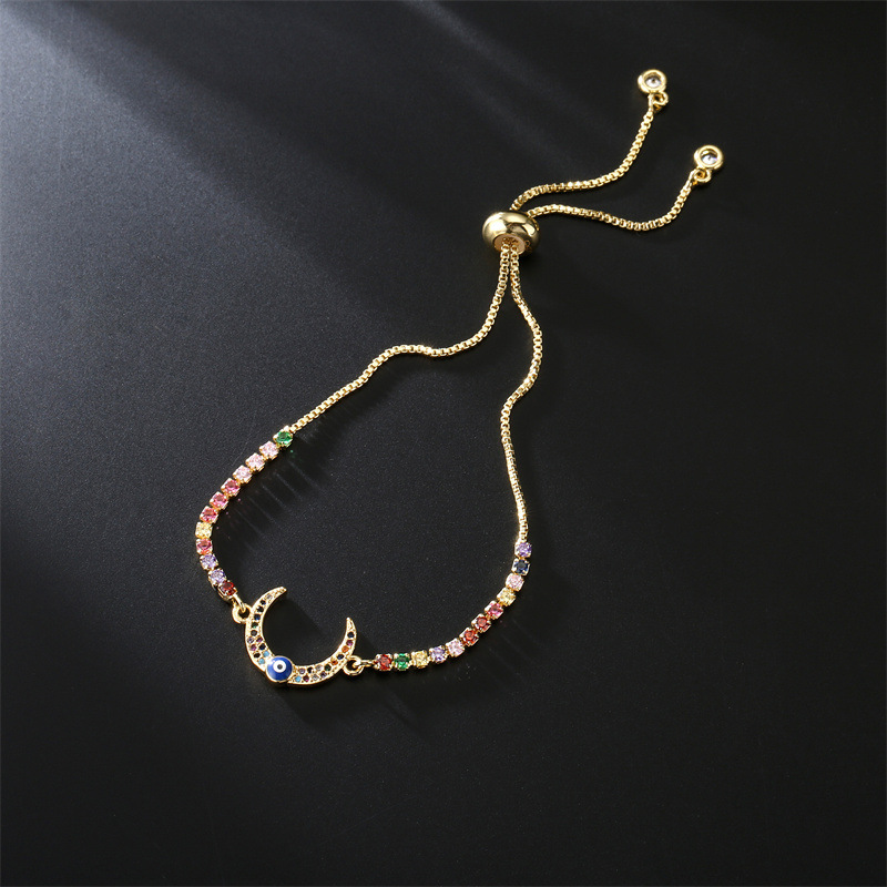 Fashion Eye Copper Bracelets Plating Zircon Copper Bracelets