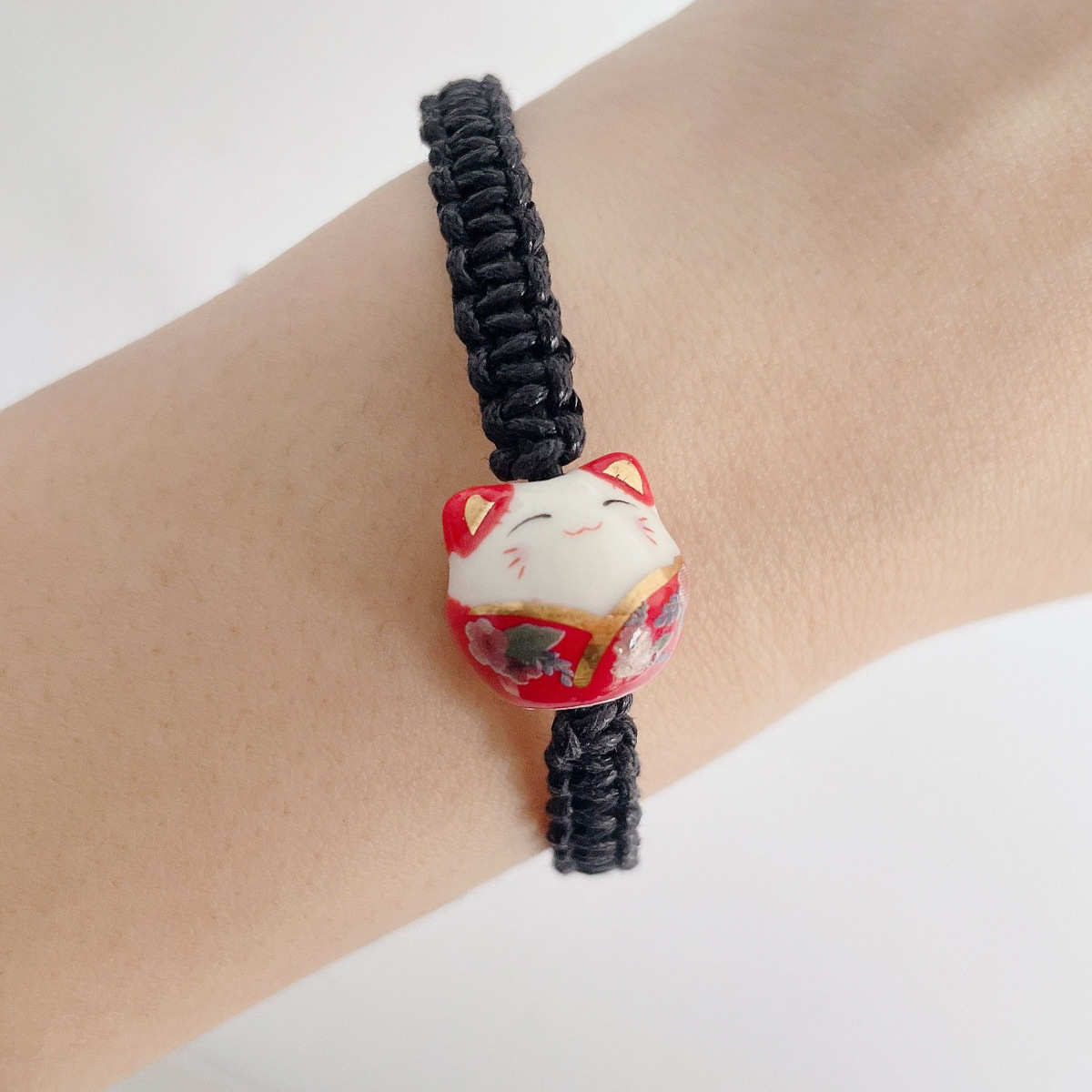 New Lucky Cat Shape Adjustable Size Ceramic Bracelet display picture 14