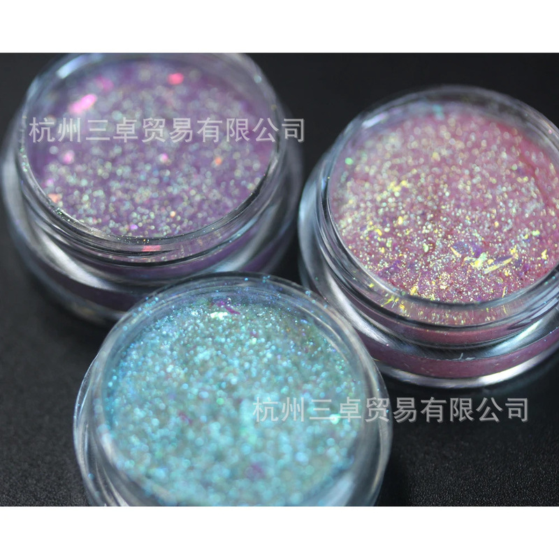 Internet Red Explosions Chameleon Broken Diamond Powder Dream Starlight Cloud Brocade Fine Shiny Pieces Nail Glue Dropping Resin Crafts