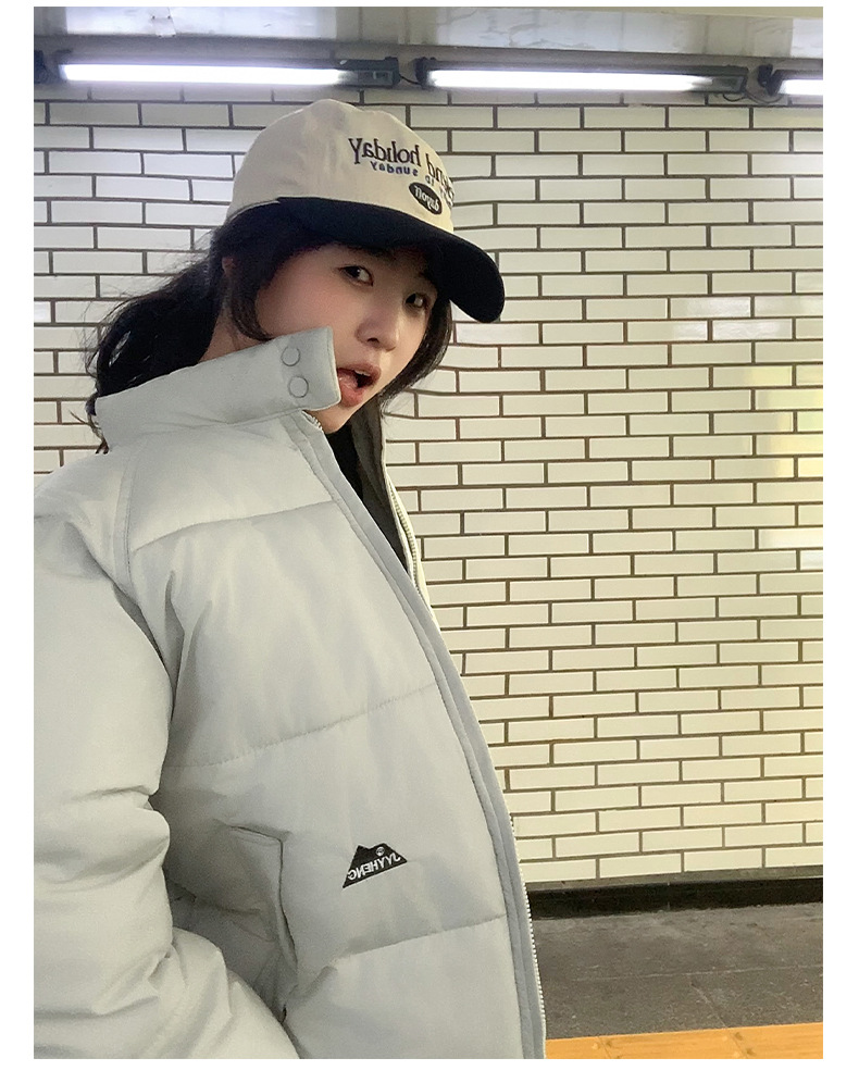 2024 Cross border Women's Ins Europe America Loose and Skinny Warm Bread Shor Lazy Wind Coon Jacke Winer Down_voghion.com