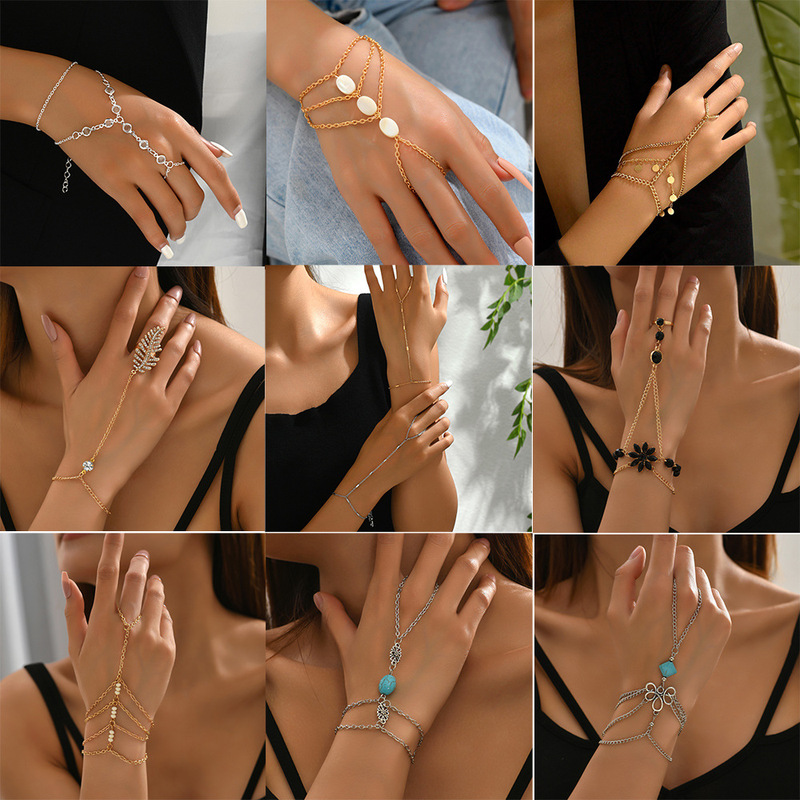 European and American Cross-Border Amazon and Instagram Hot-Selling Minimalist Finger-Link Bracelet Collection, Direct from Jewelry Manufacturers European and American Cross-Border Amazon and Instagram Hot-Selling Minimalist Finger-Link Bracelet Collection, Direct from Jewelry Manufacturers