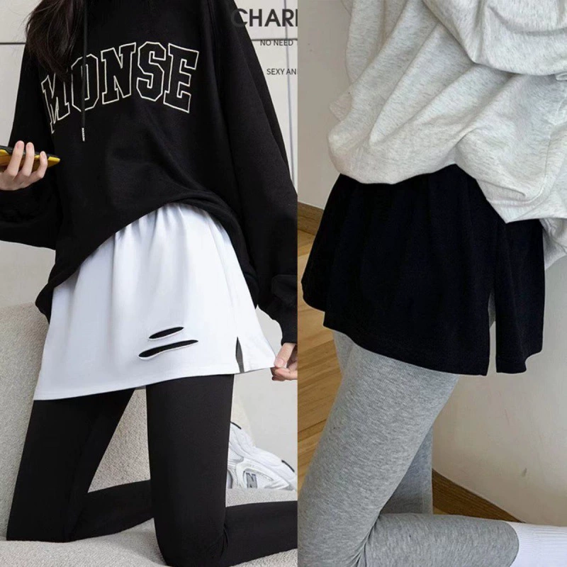 Подол свитера с двумя накладными задницами