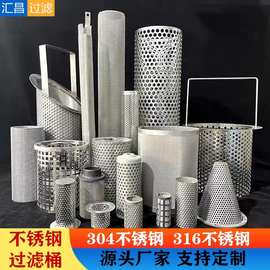 过滤网桶不锈钢304工业过滤网筒Y型过滤器滤篮316锥形斜口提篮网