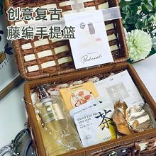 毕业礼物送老师藤编手提箱礼品结婚伴手礼女伴娘高档实用婚礼高级