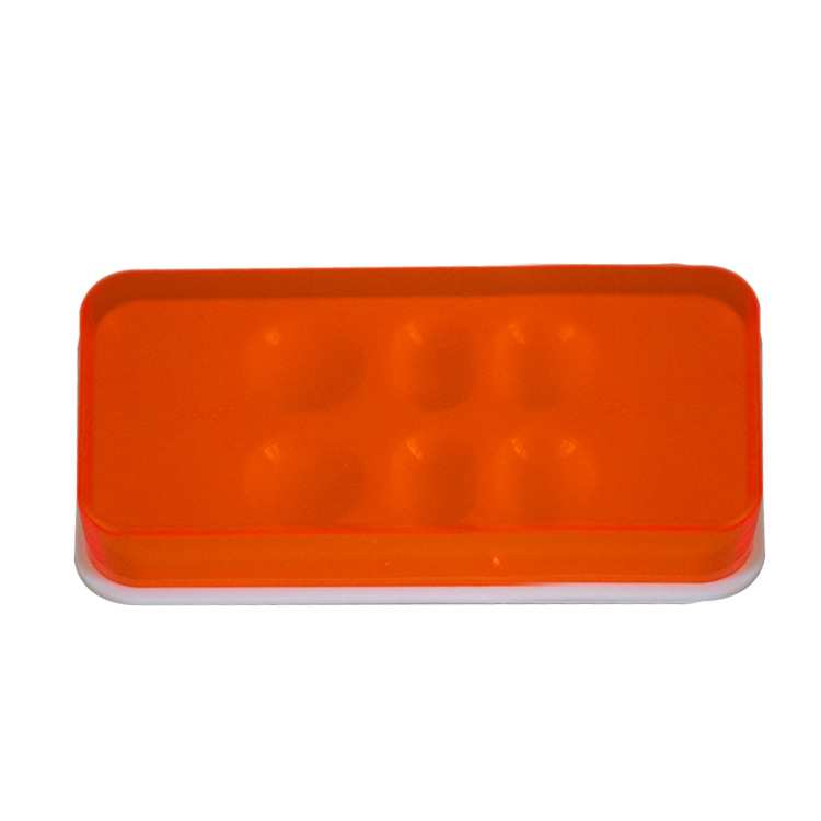 Caja de sombreado de resina estética dental suministrada directamente con tapa, caja de mezcla de 8 orificios, caja de sombreado de paleta oral