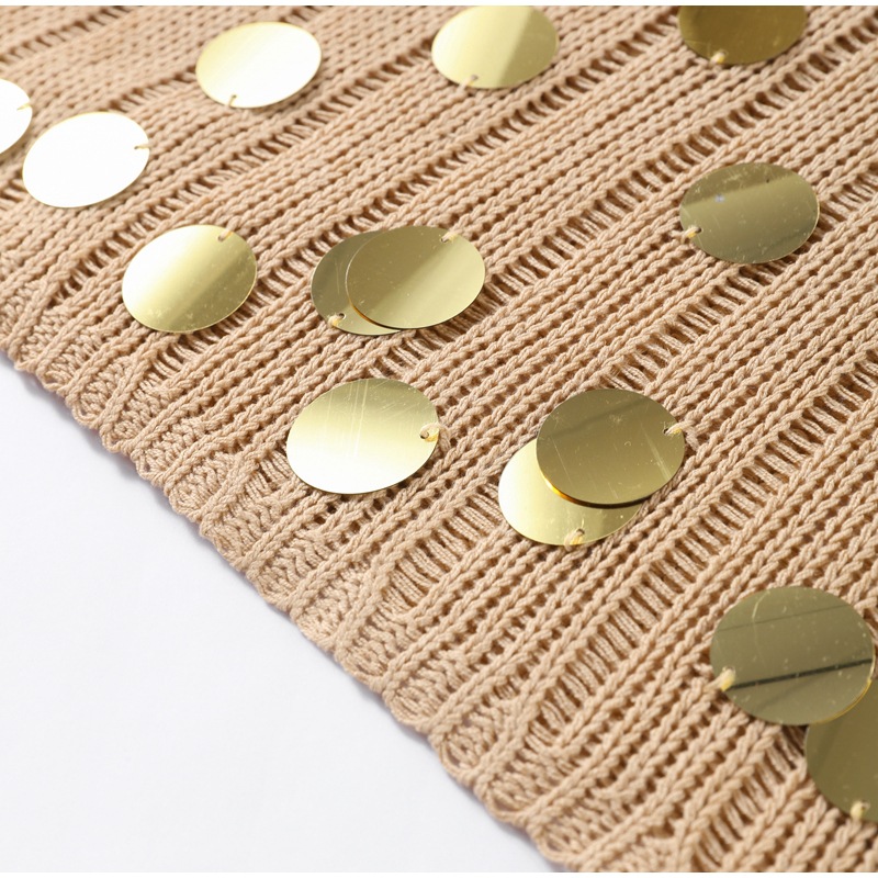 GraceChic 2025 Primavera e Autunno Nuovo Elegante e alla Moda Scollo a V Abito Lungo in Maglia Slim All'Ingrosso_voghion.com