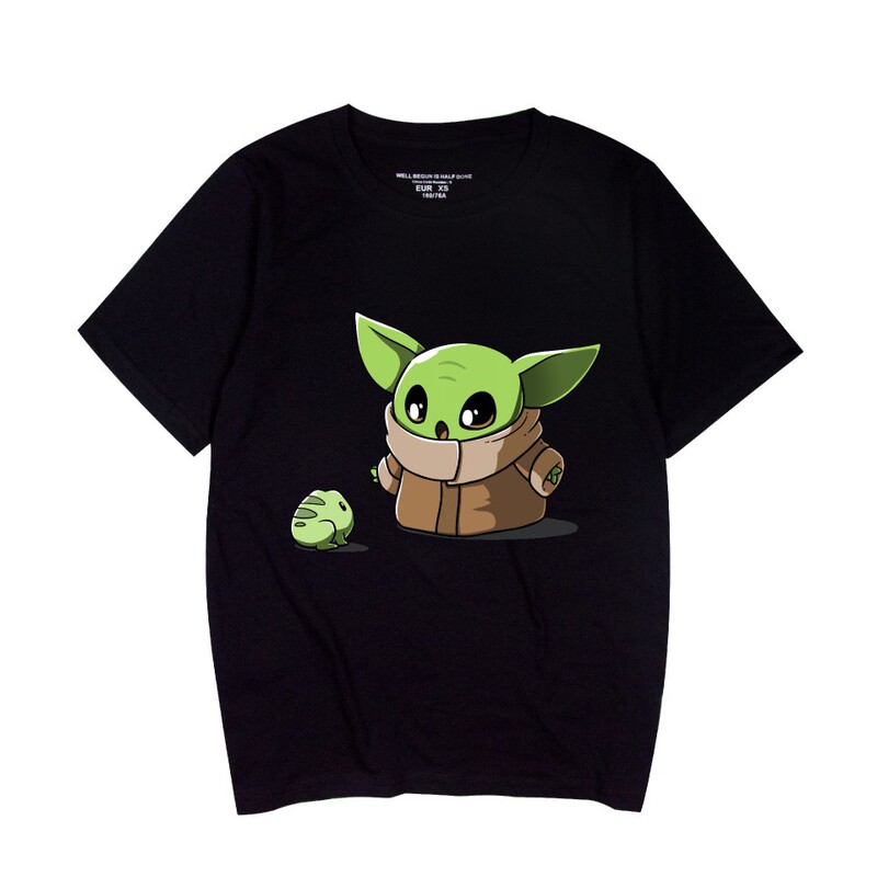 no coffee no workee Star Wars Printed Top Casual Loose Short-sleeved T-shirt