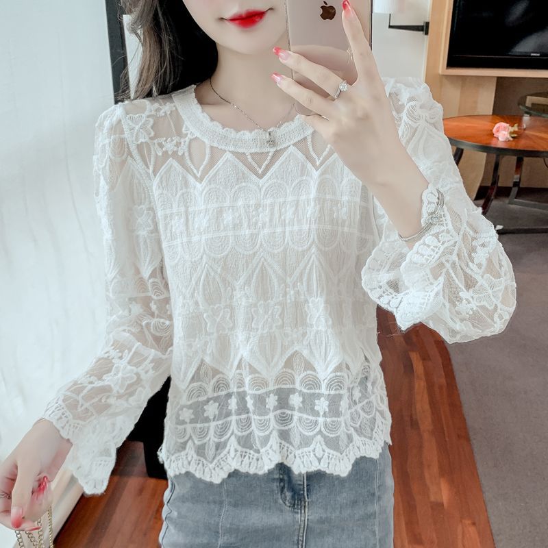 Summer lace fashionable shiffon long-sleeve
