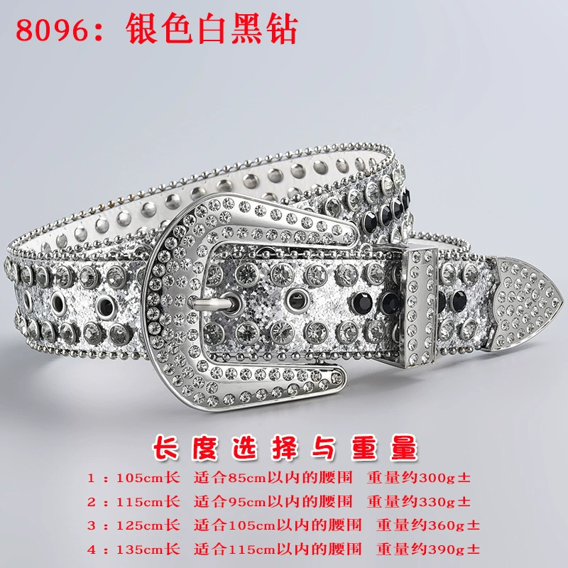 Пояс 3 шт, пояс из акрилового страза в форме diamonds, панк стиль, длины 105–135 см