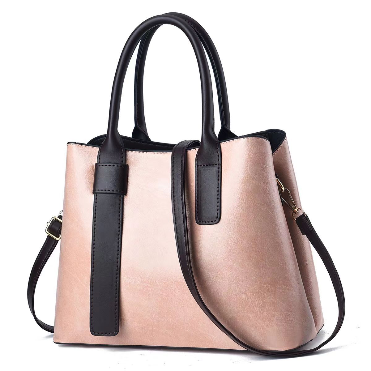 Bolsa de mano de textura Bolso de hombro clásico europeo y americano de gran capacidad Bolso de mensajero Bolso femenino en nombre de Handbags