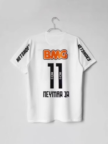 Neymar 11 nömrəli 3D retro futbol fanat köynəyi