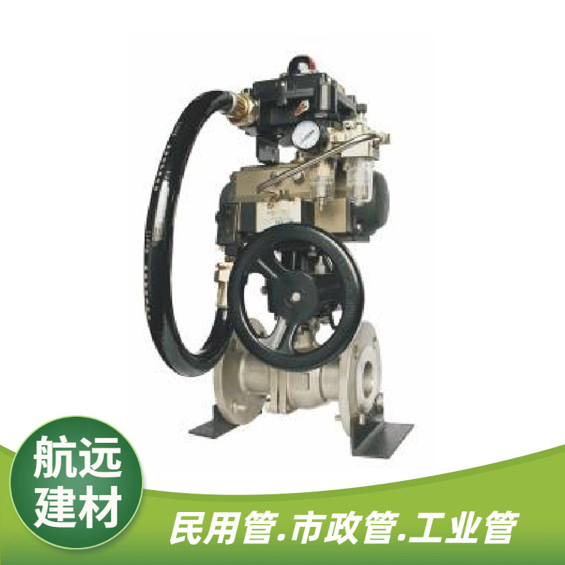 大口径气动切断阀 气动法兰球阀Q641F-16 铸钢燃气防爆浮动式球阀