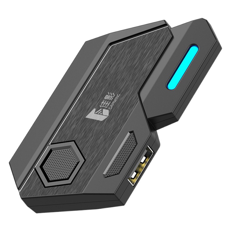 Jiaying MixSE PUBG Throne Set, Teclado y Ratón para Juegos Móviles con Bluetooth, Convertidor Universal para Android, Asistencia Automática de Apuntamiento