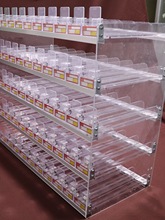 便利店烟架子展示架烟柜香烟背柜直烟架超市货架展示柜带推烟器