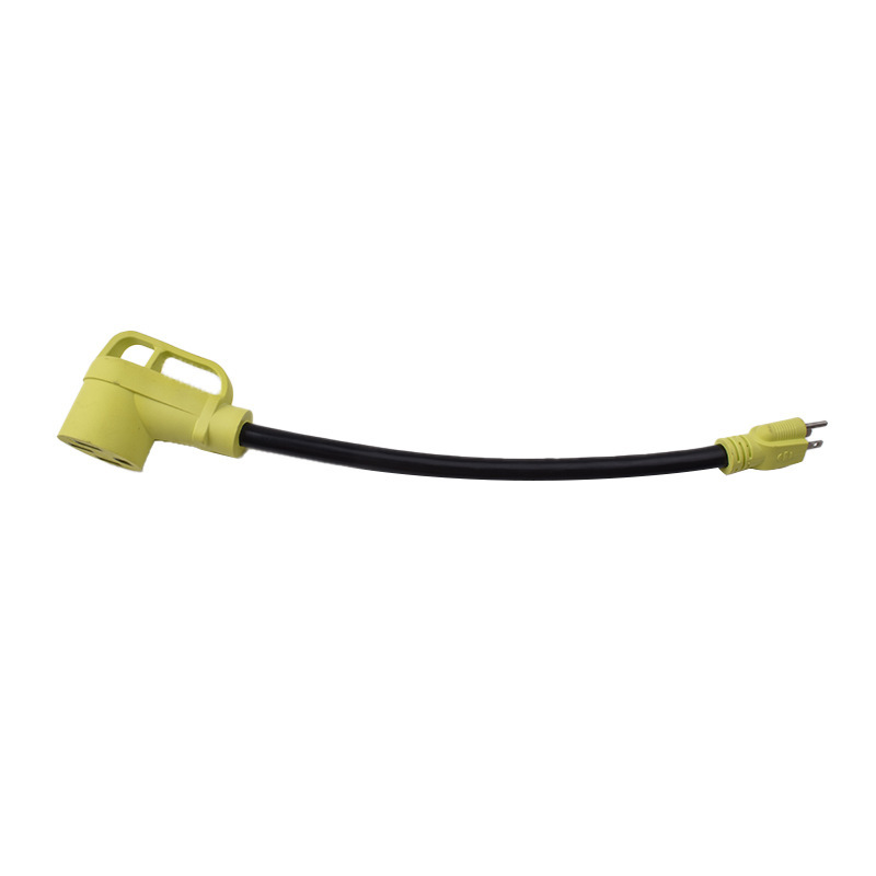 15-Amp to 30-Amp 125-Volt Nema 5-15P Male to Tt-30R Female Power Adapter Supports Customization 15-Amp to 30-Amp 125-Volt Nema 5-15P Male to Tt-30R Female Power Adapter Supports Customization