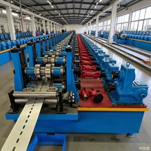 全自动光伏支架生产线 抗震支架设备全自动抗震光伏支架成型机械