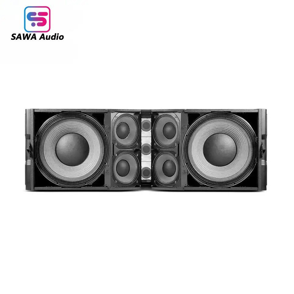 Fábrica directa V25 doble 15 pulgadas de audio de matriz lineal de frecuencia de tres divisiones profesionales de gran escala al aire libre rendimiento de audio de escenario