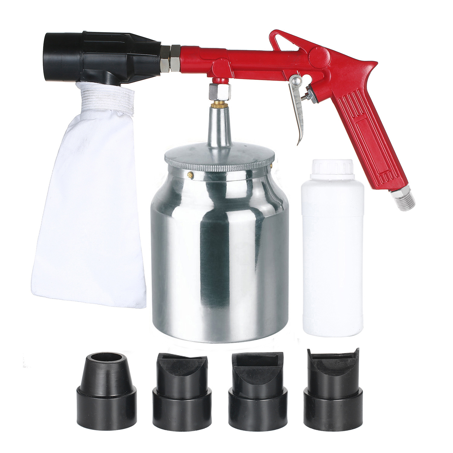 Fábrica al por mayor nueva pistola de chorro de arena de mano pequeña máquina de chorro de arena eliminación de óxido de plástico eliminación de aceite equipo de eliminación de impurezas