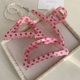 粉色少女心抓夹女2024新款大号鲨鱼夹夏天发量多发夹简约发卡头饰