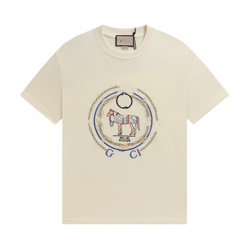 GU GU ハイバージョン クロスボーダー 25SS 新作 子犬 アニマル柄シリーズ プリント 半袖 Tシャツ カップル 万能|undefined