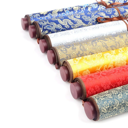 Brocade ten thousand times water writing cloth imitation Xuan Xuan thickened scroll rice grid Beginner's brush calligraphy practice manufacturer wholesale
