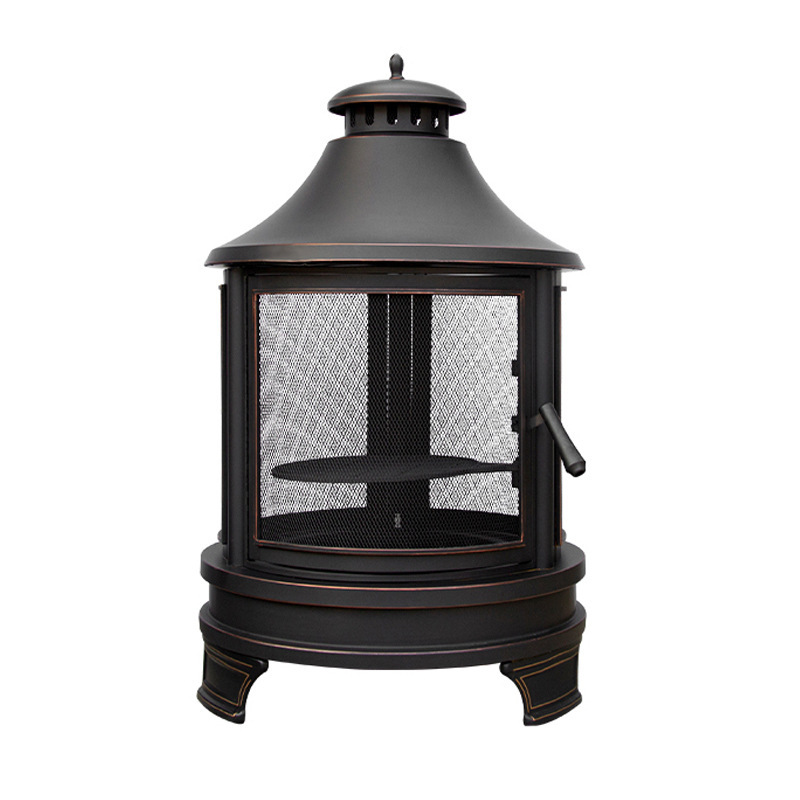 Estufa para asar al aire libre, jardín europeo y americano transfronterizo, parrilla multifuncional retro, barbacoa de patio americano, estufa de calefacción de leña