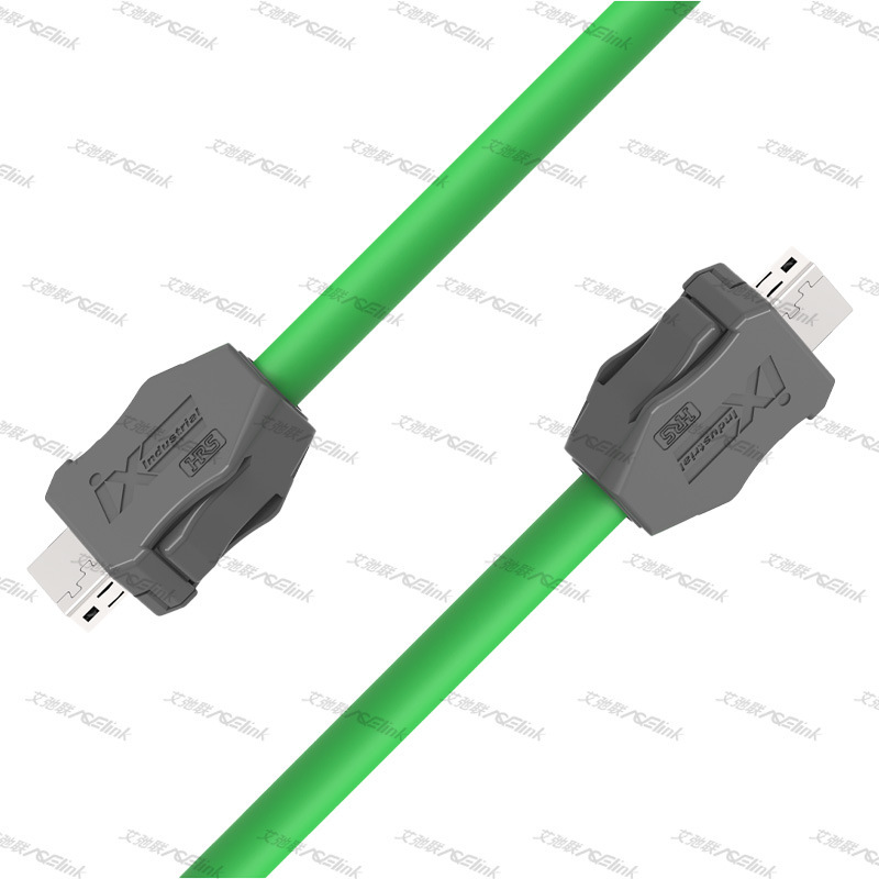 Ix Industrial Cable Network Cable Cat.6A Shielded Ethernet Cable Ix a to Ix a Pur Suitable for Drag Chain
