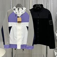 秋冬24年北家カラーブロックジャケット男女兼用、防水、防風、通気性、スポーツファッションP09