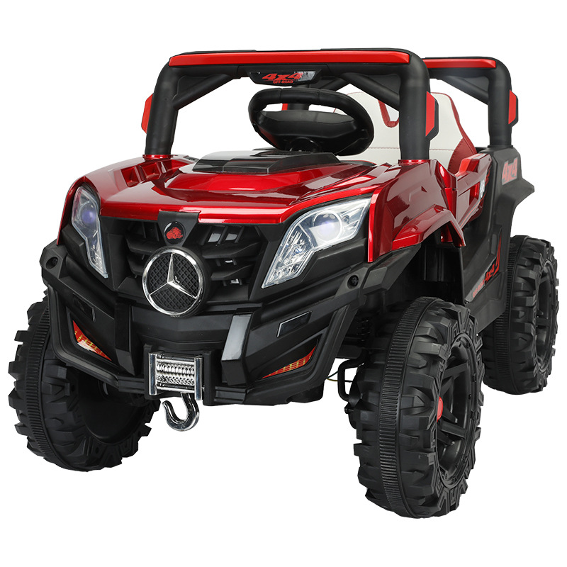 Coche eléctrico directo de fábrica para niños Vehículo todoterreno de cuatro ruedas Control remoto Coche de juguete para niños Asiento de bebé para hombres y mujeres Coche oscilante