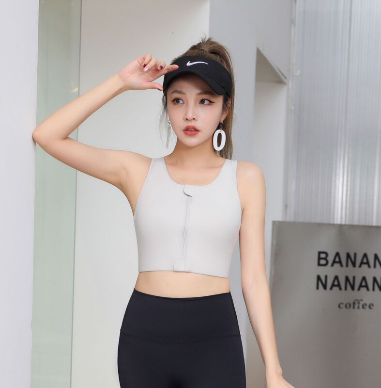 Yoga sports underwear women's running shockproof high strength vest beauty back bra anti-sagging one-piece fitness training