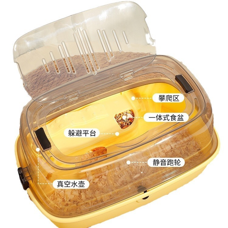 ハムスターケージの金糸熊の蜜の袋の豪華な別荘の冬の専用の外に家の安いアクリルの巣の用品を持ってきます。|undefined