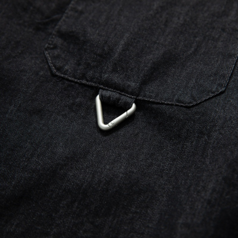 Camicia vintage in jeans da uomo stile americano retrò_voghion.com